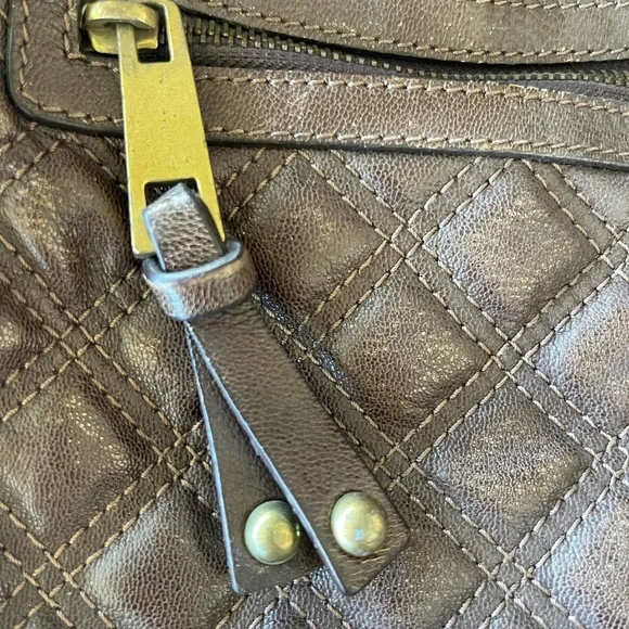 Marc Jacobs Brown Quilted Stam Bag